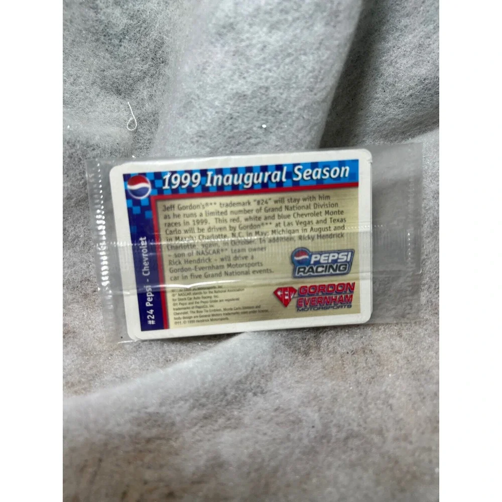 1999 Jeff Gordon #24 Pepsi Chevrolet Monte Carlo NASCAR Official Licensed Card - Picture 3 of 3